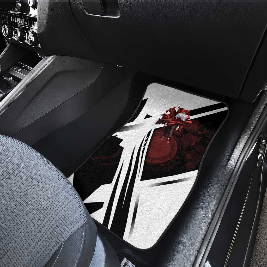 Tomura Shigaraki Car Mats Dark Anime Villain Illustration with Red Energy Aura