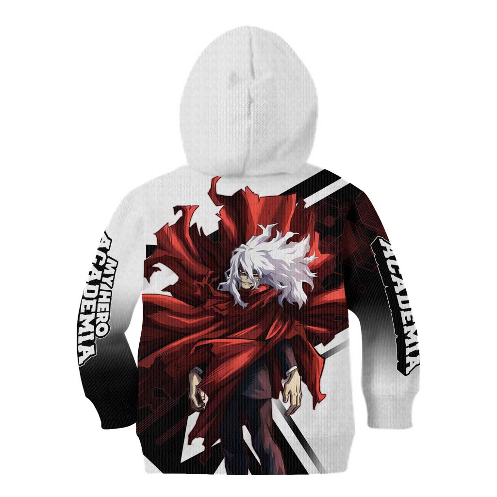 Tomura Shigaraki Kid Hoodie Dark Anime Villain Illustration with Red Energy Aura