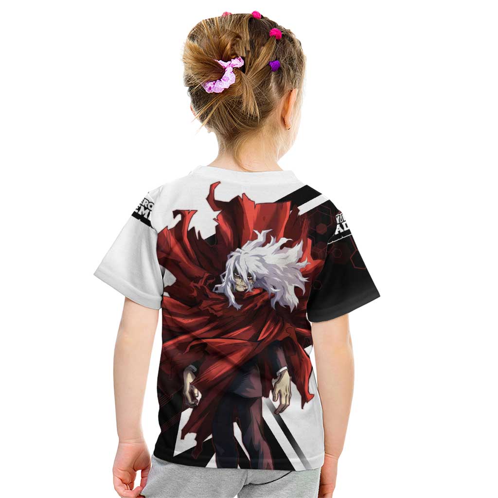 Tomura Shigaraki Kid T Shirt Dark Anime Villain Illustration with Red Energy Aura