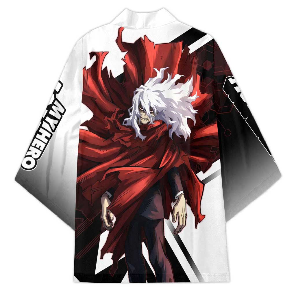 Tomura Shigaraki Kimono Dark Anime Villain Illustration with Red Energy Aura
