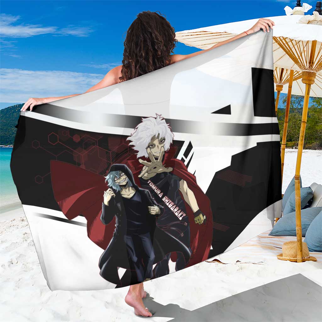 Tomura Shigaraki Sarong Dark Anime Villain Illustration with Red Energy Aura