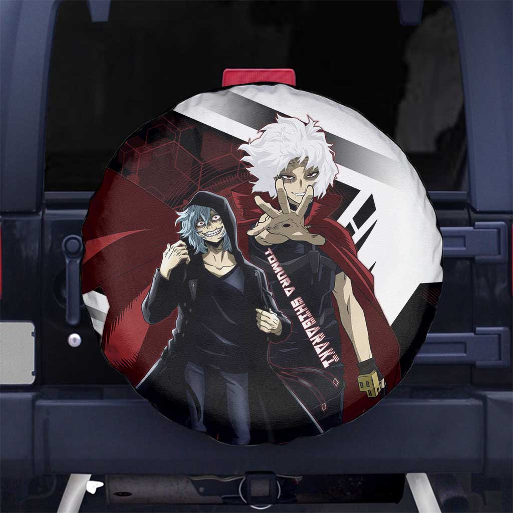 Tomura Shigaraki Spare Tire Cover Dark Anime Villain Illustration with Red Energy Aura