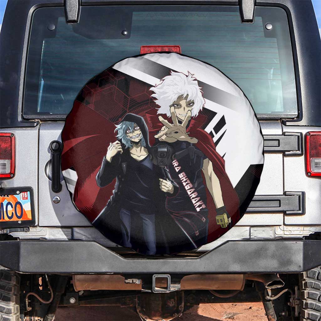 Tomura Shigaraki Spare Tire Cover Dark Anime Villain Illustration with Red Energy Aura