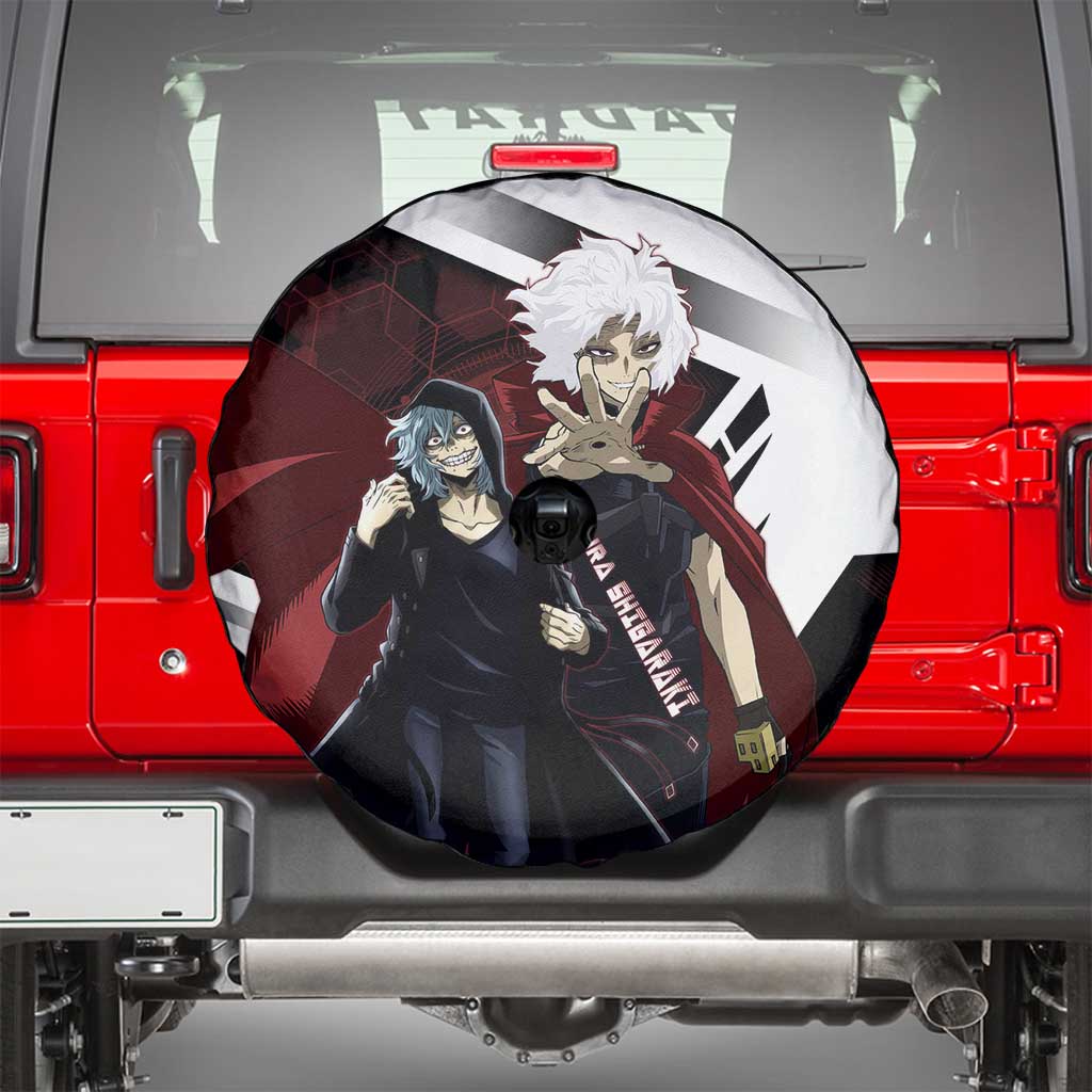 Tomura Shigaraki Spare Tire Cover Dark Anime Villain Illustration with Red Energy Aura