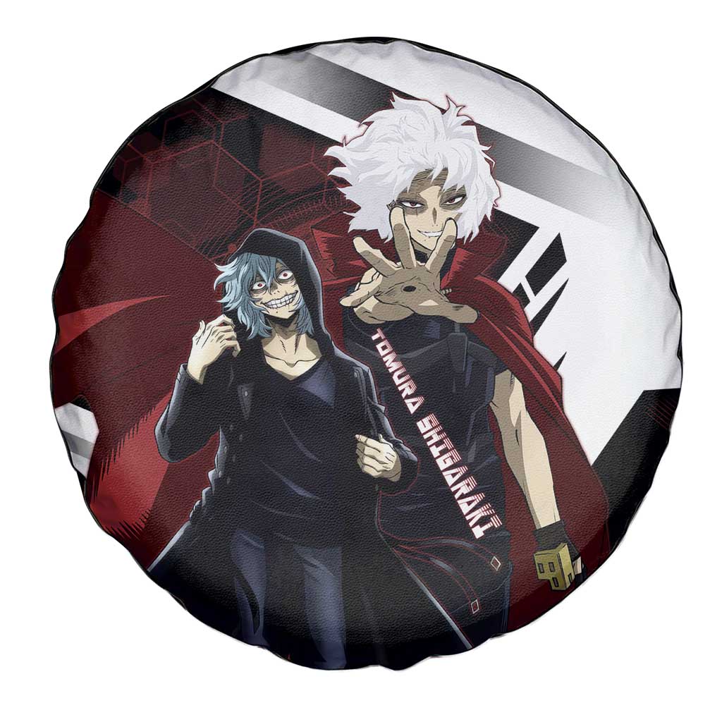Tomura Shigaraki Spare Tire Cover Dark Anime Villain Illustration with Red Energy Aura