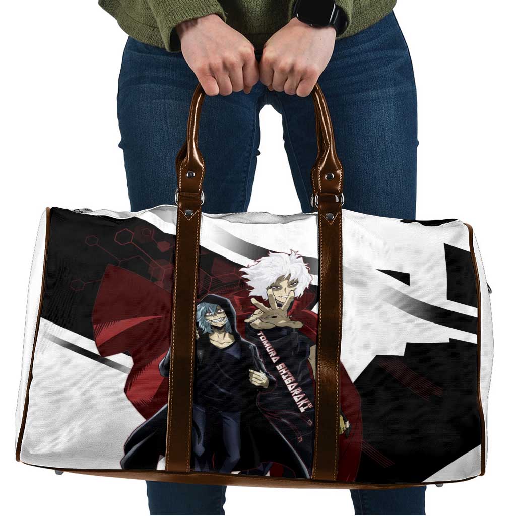 Tomura Shigaraki Travel Bag Dark Anime Villain Illustration with Red Energy Aura