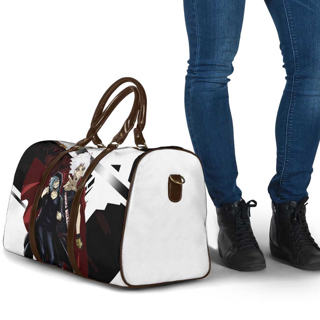 Tomura Shigaraki Travel Bag Dark Anime Villain Illustration with Red Energy Aura