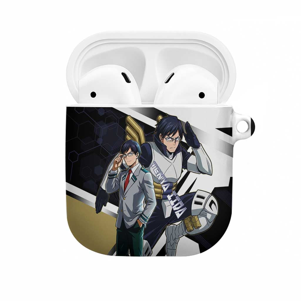 Tenya Iida AirPods Case Dynamic Anime Action Illustration with Futuristic Hero Armor