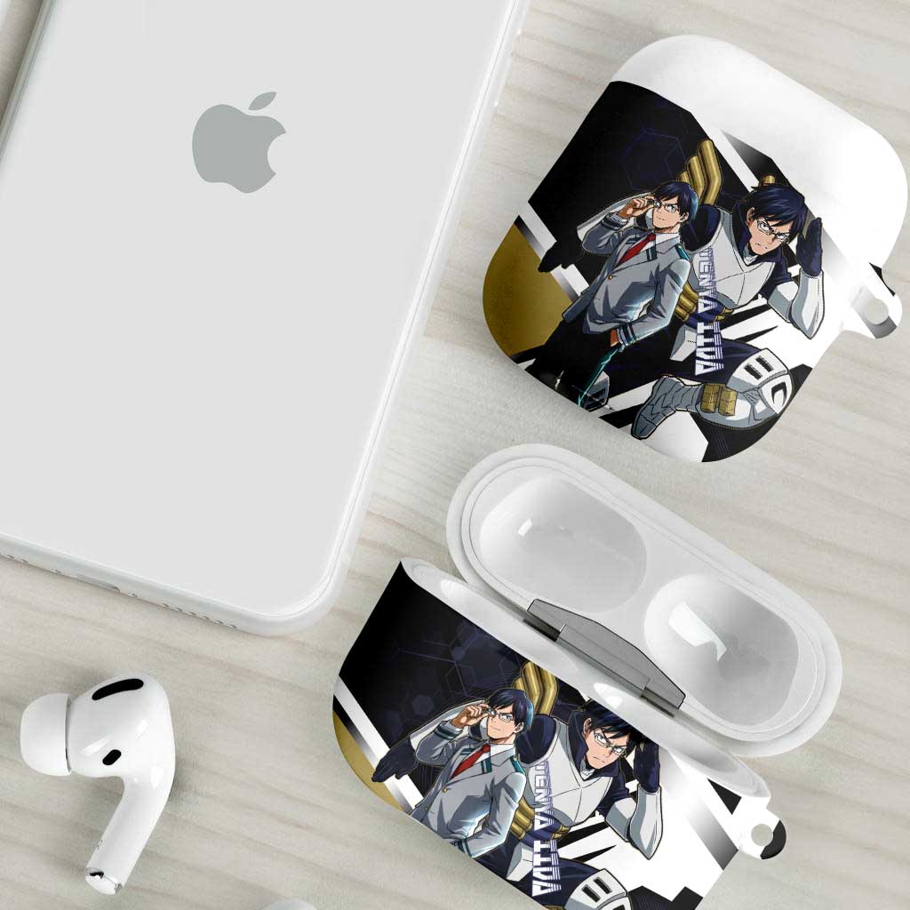Tenya Iida AirPods Case Dynamic Anime Action Illustration with Futuristic Hero Armor