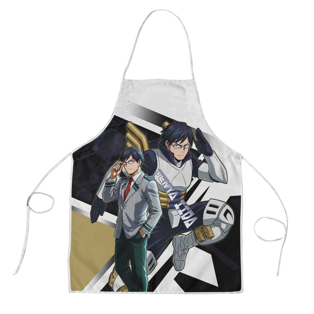 Tenya Iida Apron Dynamic Anime Action Illustration with Futuristic Hero Armor