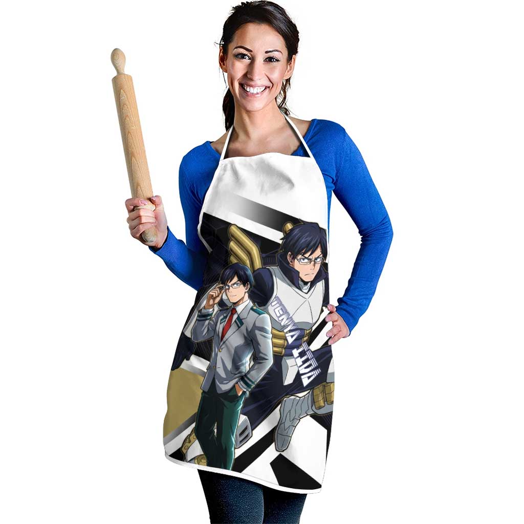 Tenya Iida Apron Dynamic Anime Action Illustration with Futuristic Hero Armor