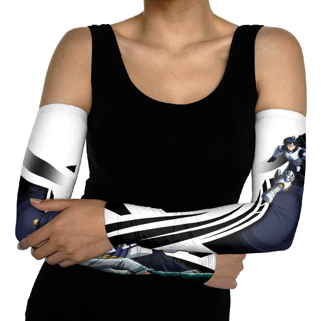 Tenya Iida Arm Sleeves Dynamic Anime Action Illustration with Futuristic Hero Armor