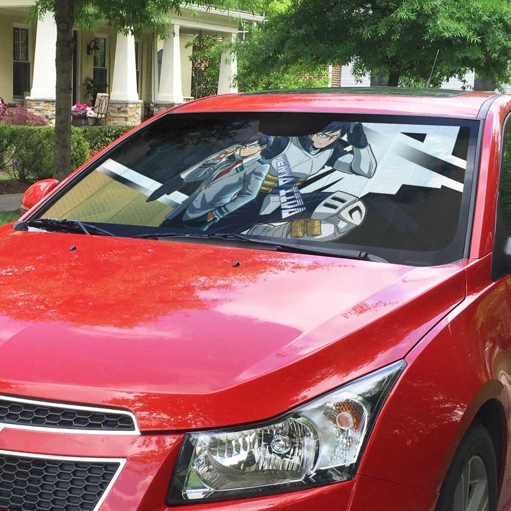 Tenya Iida Auto Sun Shade Dynamic Anime Action Illustration with Futuristic Hero Armor