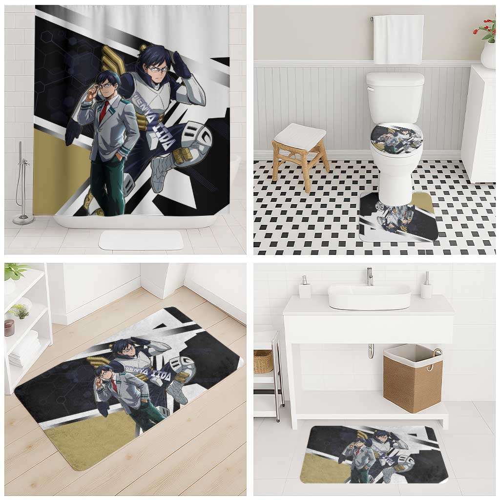 Tenya Iida Bathroom Set Dynamic Anime Action Illustration with Futuristic Hero Armor