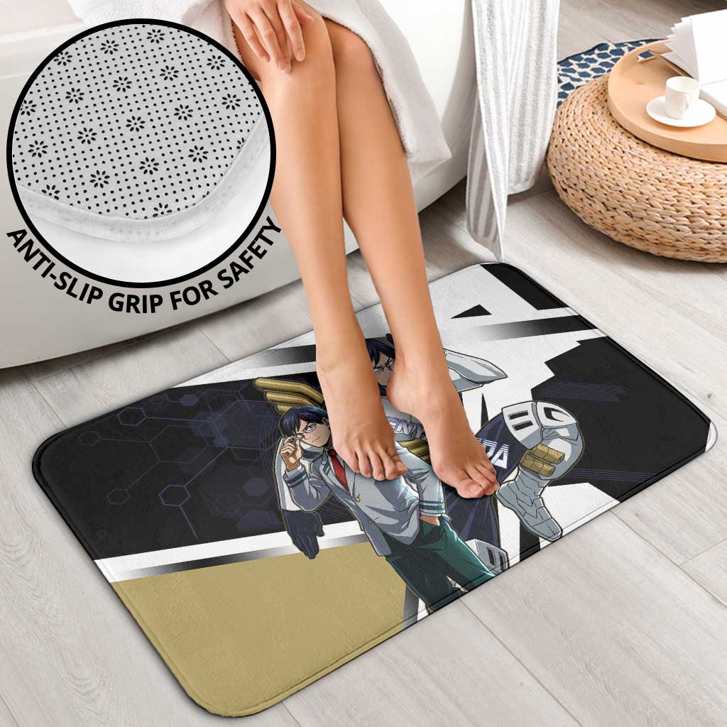Tenya Iida Bathroom Set Dynamic Anime Action Illustration with Futuristic Hero Armor