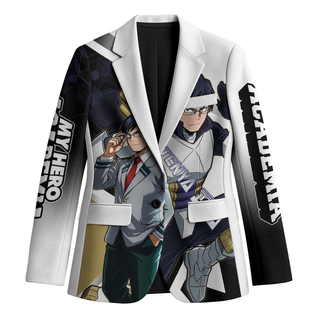 Tenya Iida Blazer Dynamic Anime Action Illustration with Futuristic Hero Armor