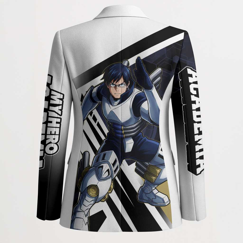 Tenya Iida Blazer Dynamic Anime Action Illustration with Futuristic Hero Armor
