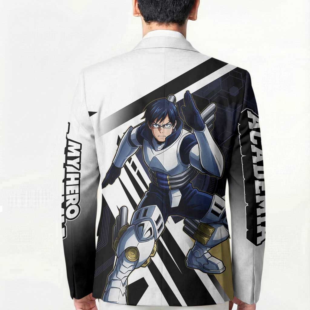 Tenya Iida Blazer Dynamic Anime Action Illustration with Futuristic Hero Armor