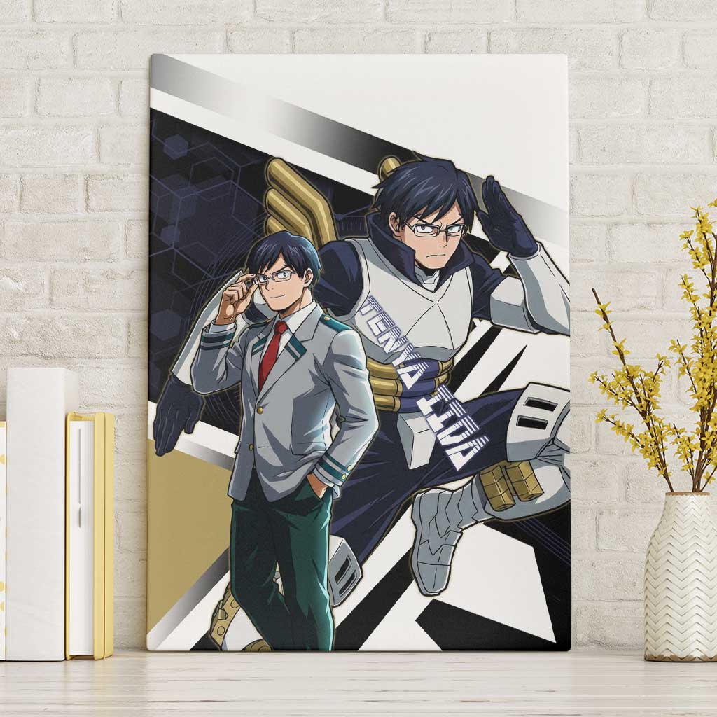 Tenya Iida Canvas Wall Art Dynamic Anime Action Illustration with Futuristic Hero Armor