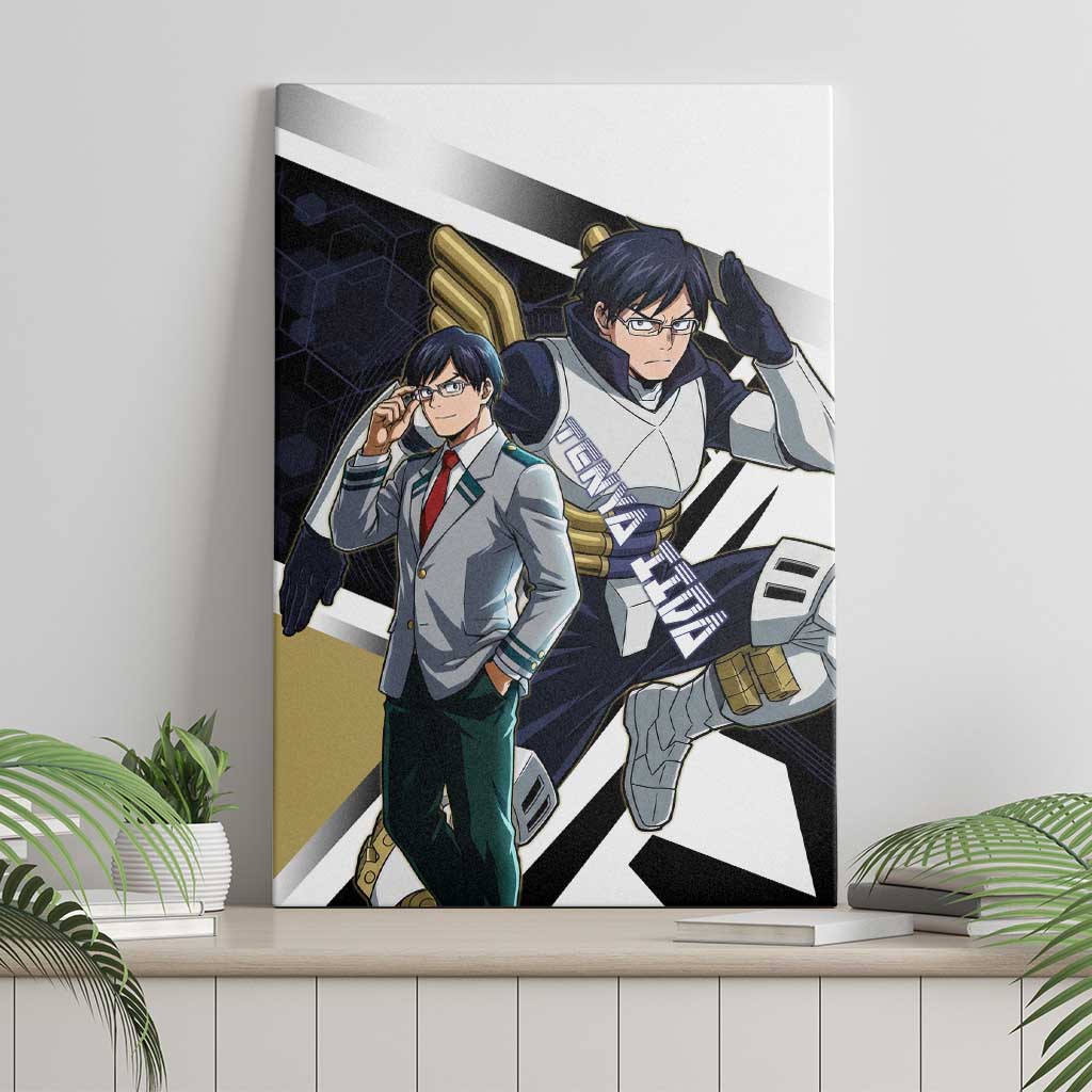Tenya Iida Canvas Wall Art Dynamic Anime Action Illustration with Futuristic Hero Armor