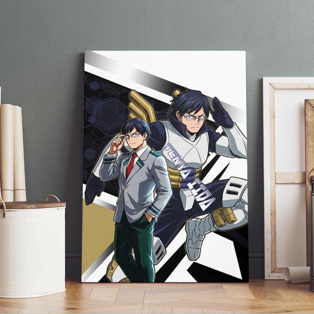 Tenya Iida Canvas Wall Art Dynamic Anime Action Illustration with Futuristic Hero Armor