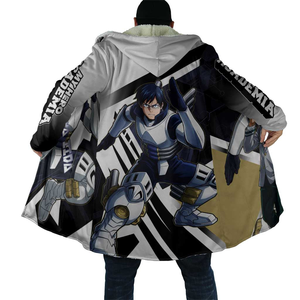 Tenya Iida Cloak Dynamic Anime Action Illustration with Futuristic Hero Armor