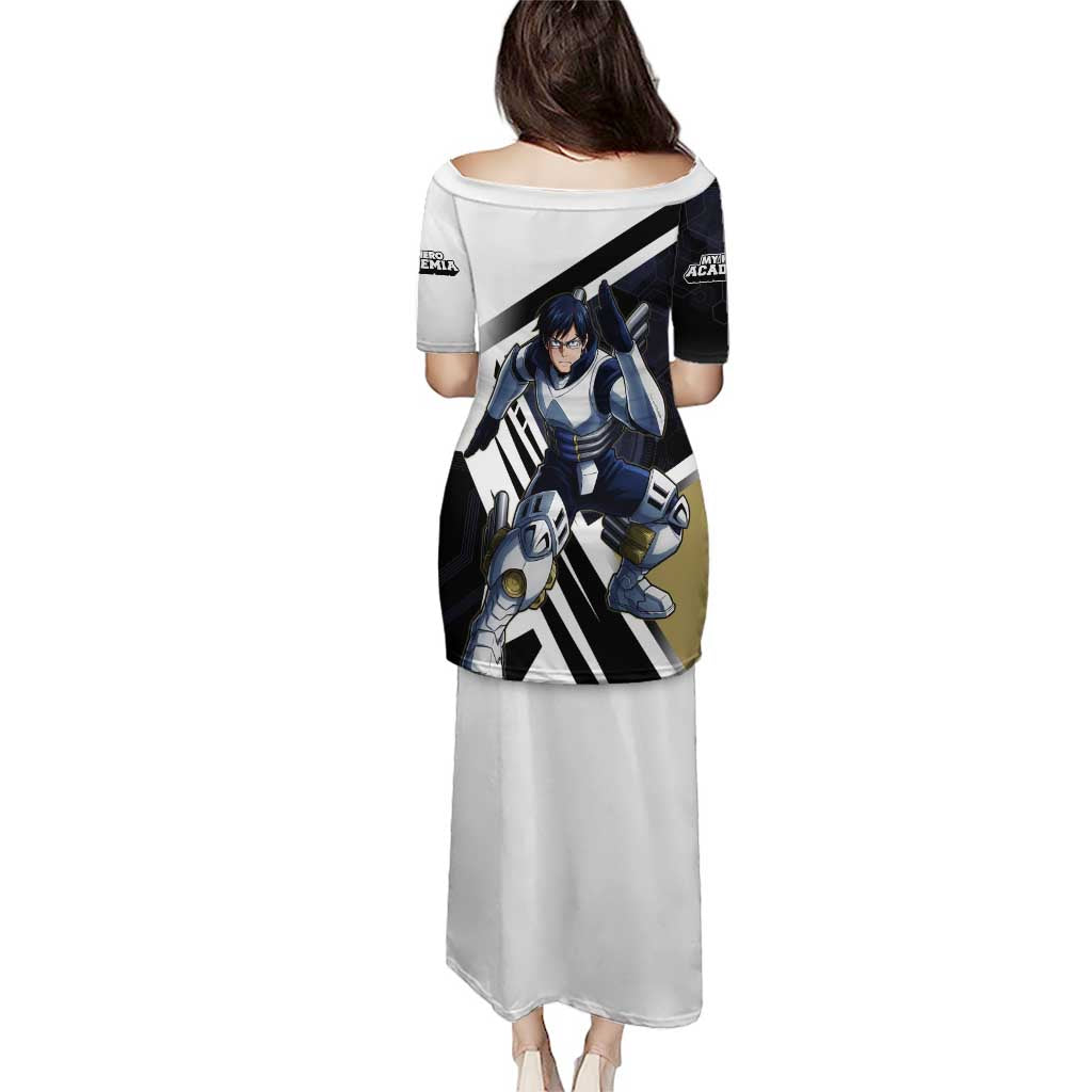 Tenya Iida Family Matching Puletasi and Hawaiian Shirt Dynamic Anime Action Illustration with Futuristic Hero Armor