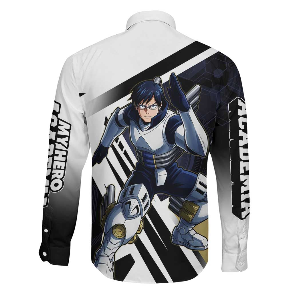 Tenya Iida Family Matching Tank Maxi Dress and Hawaiian Shirt Dynamic Anime Action Illustration with Futuristic Hero Armor