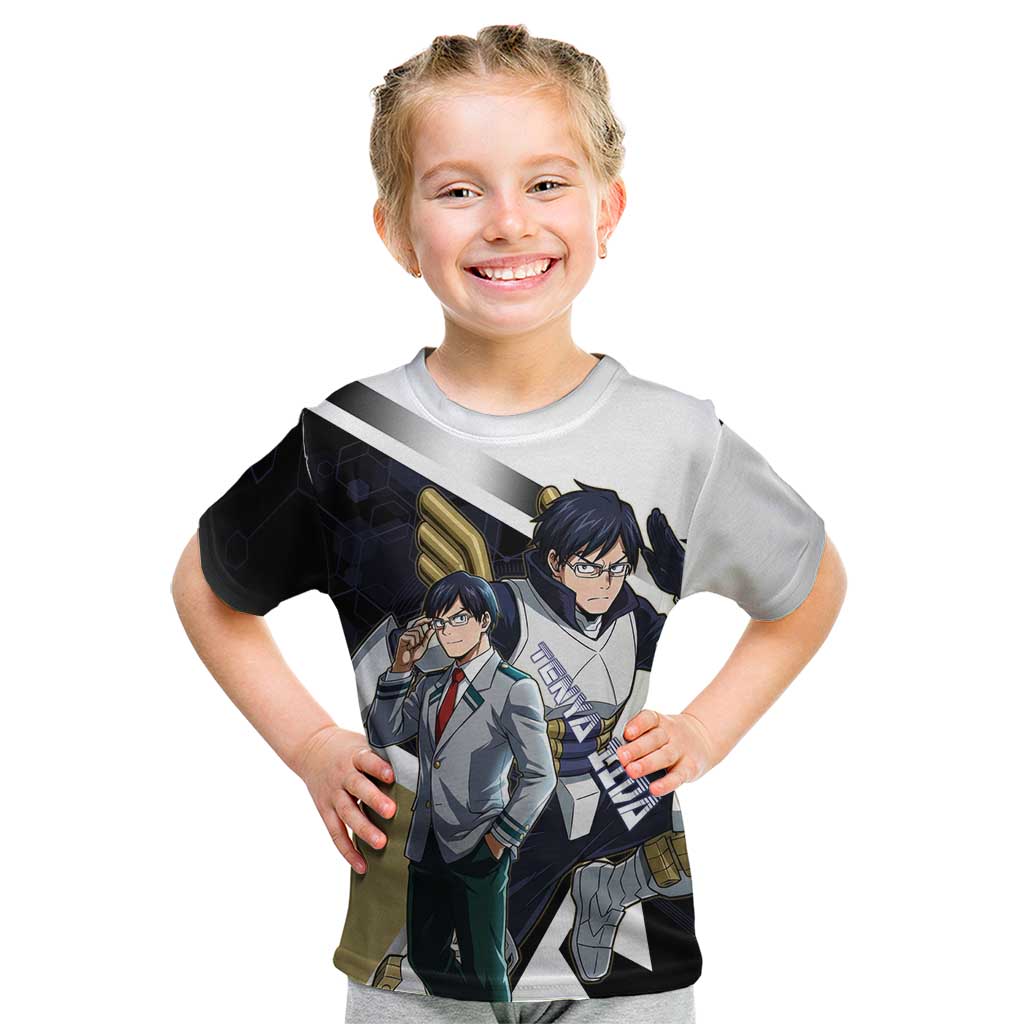 Tenya Iida Kid T Shirt Dynamic Anime Action Illustration with Futuristic Hero Armor