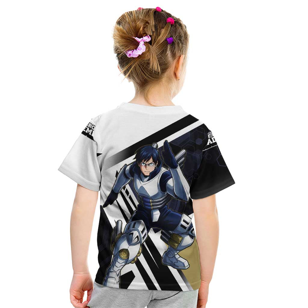 Tenya Iida Kid T Shirt Dynamic Anime Action Illustration with Futuristic Hero Armor
