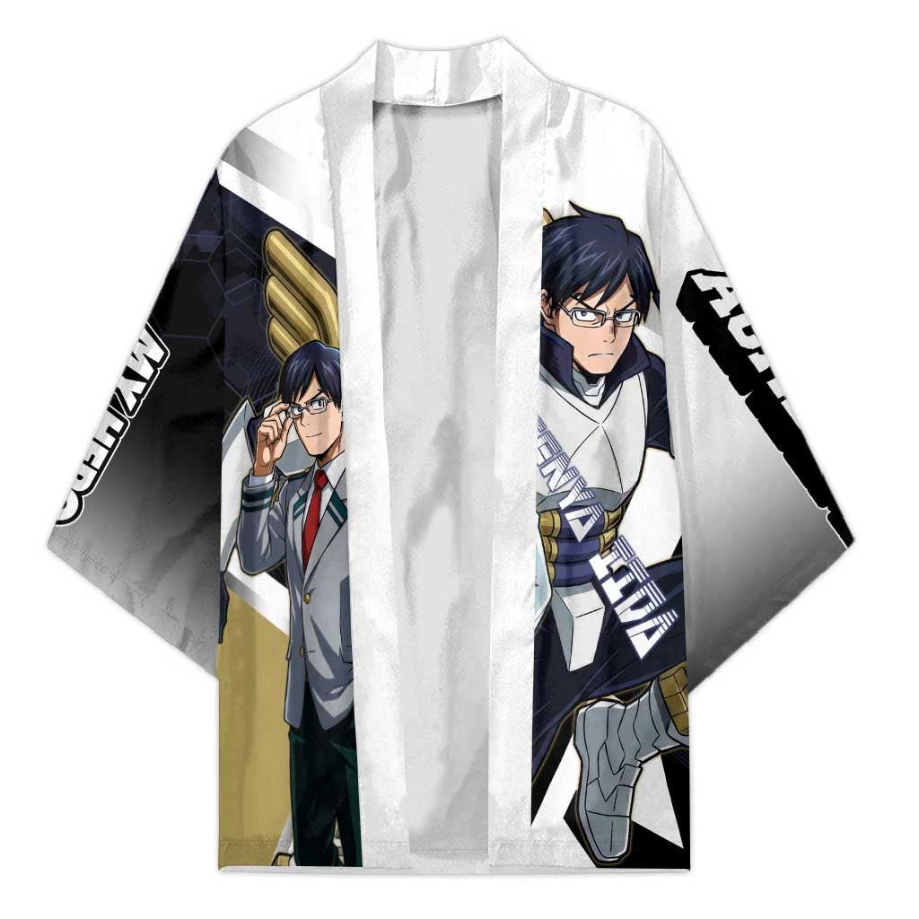 Tenya Iida Kimono Dynamic Anime Action Illustration with Futuristic Hero Armor