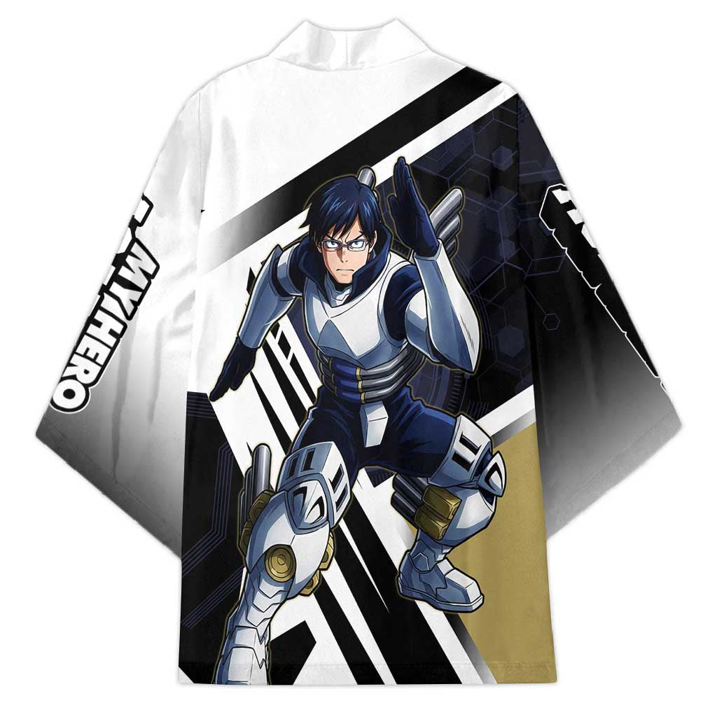 Tenya Iida Kimono Dynamic Anime Action Illustration with Futuristic Hero Armor