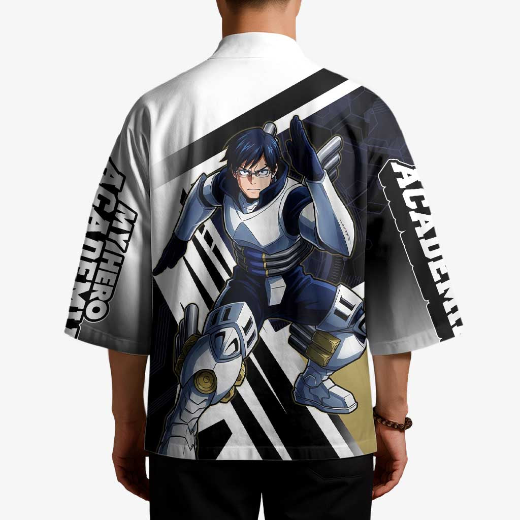 Tenya Iida Kimono Dynamic Anime Action Illustration with Futuristic Hero Armor
