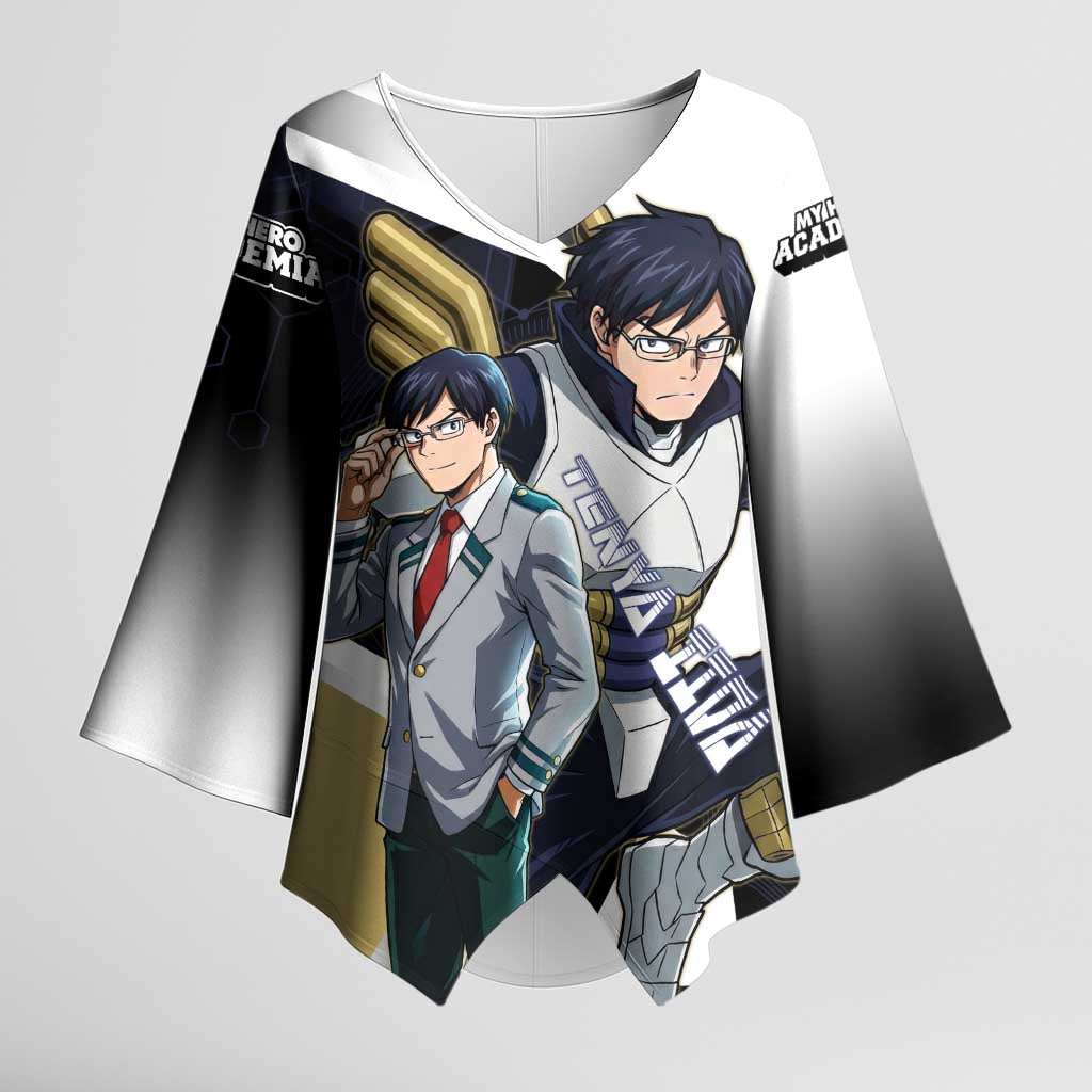 Tenya Iida Kimono Sleeve Blouse Dynamic Anime Action Illustration with Futuristic Hero Armor