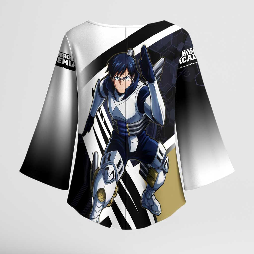 Tenya Iida Kimono Sleeve Blouse Dynamic Anime Action Illustration with Futuristic Hero Armor