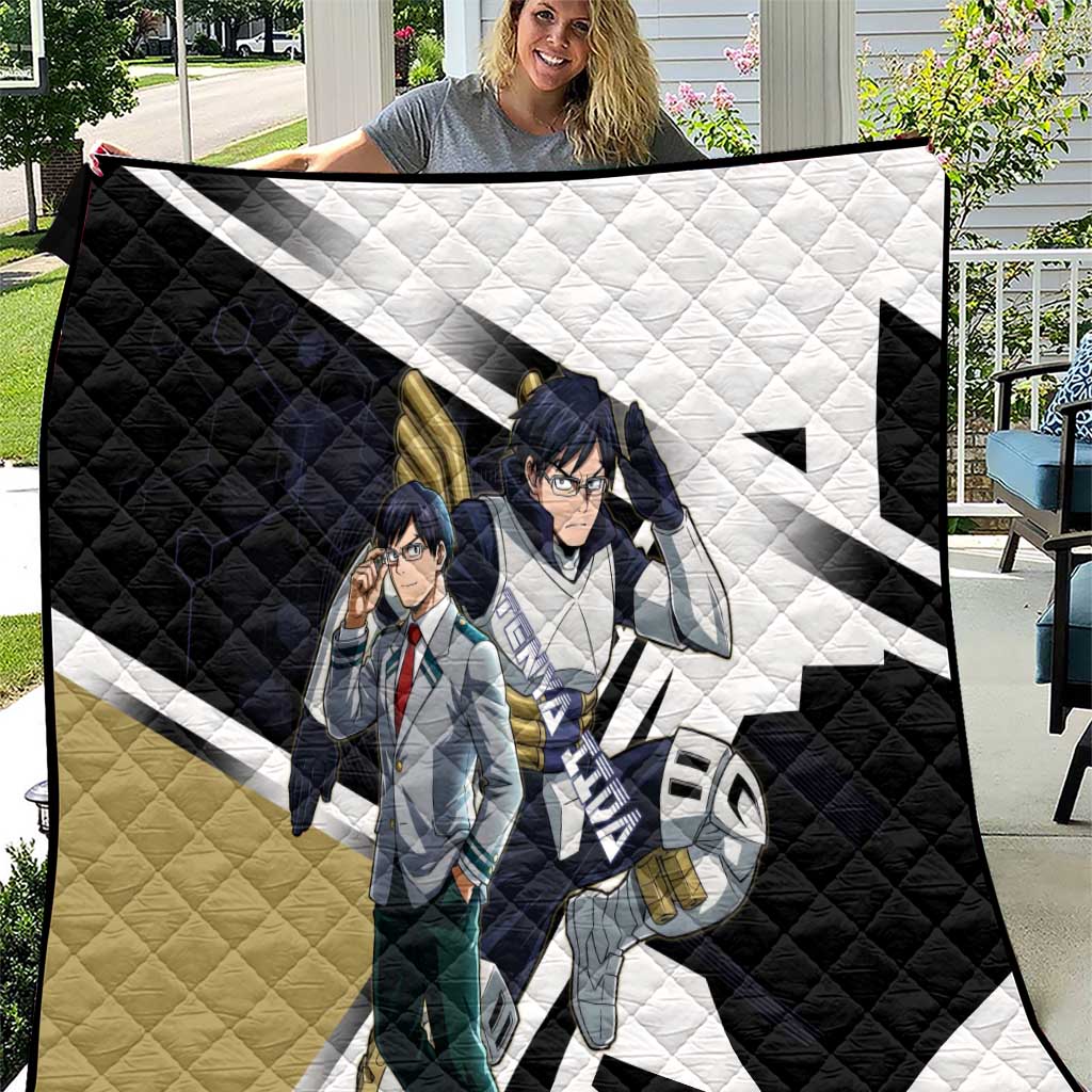 Tenya Iida Quilt Dynamic Anime Action Illustration with Futuristic Hero Armor