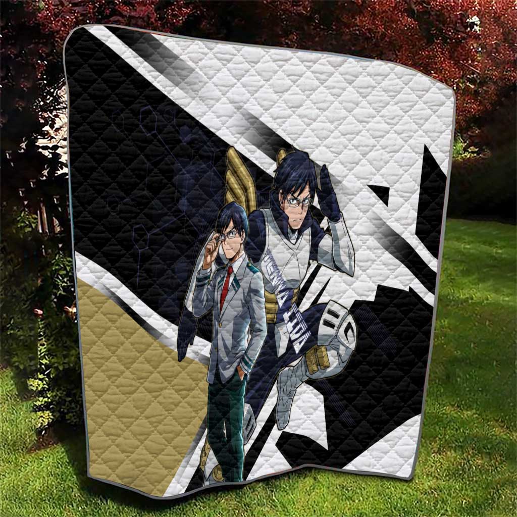 Tenya Iida Quilt Dynamic Anime Action Illustration with Futuristic Hero Armor