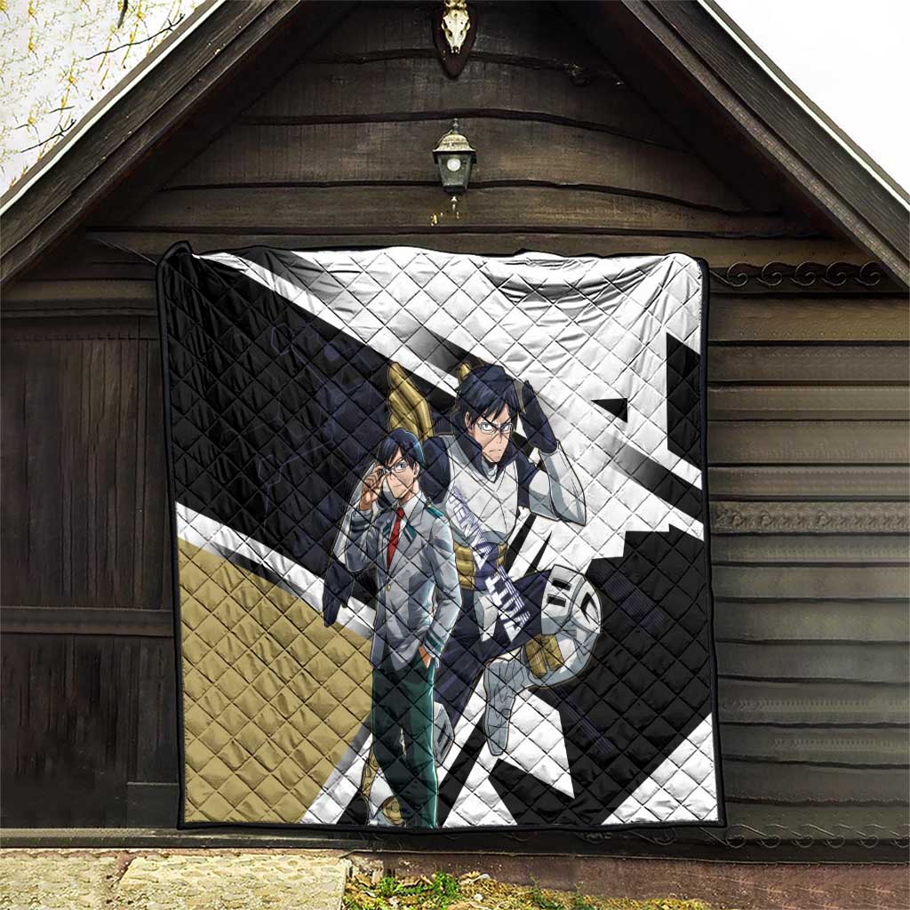 Tenya Iida Quilt Dynamic Anime Action Illustration with Futuristic Hero Armor