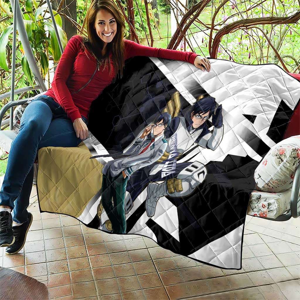Tenya Iida Quilt Dynamic Anime Action Illustration with Futuristic Hero Armor