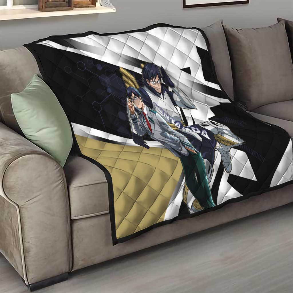 Tenya Iida Quilt Dynamic Anime Action Illustration with Futuristic Hero Armor