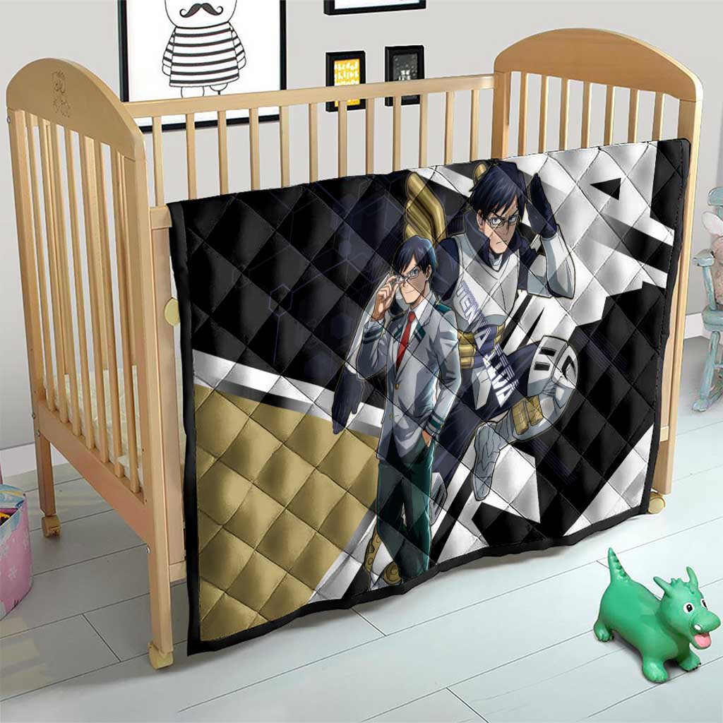 Tenya Iida Quilt Dynamic Anime Action Illustration with Futuristic Hero Armor