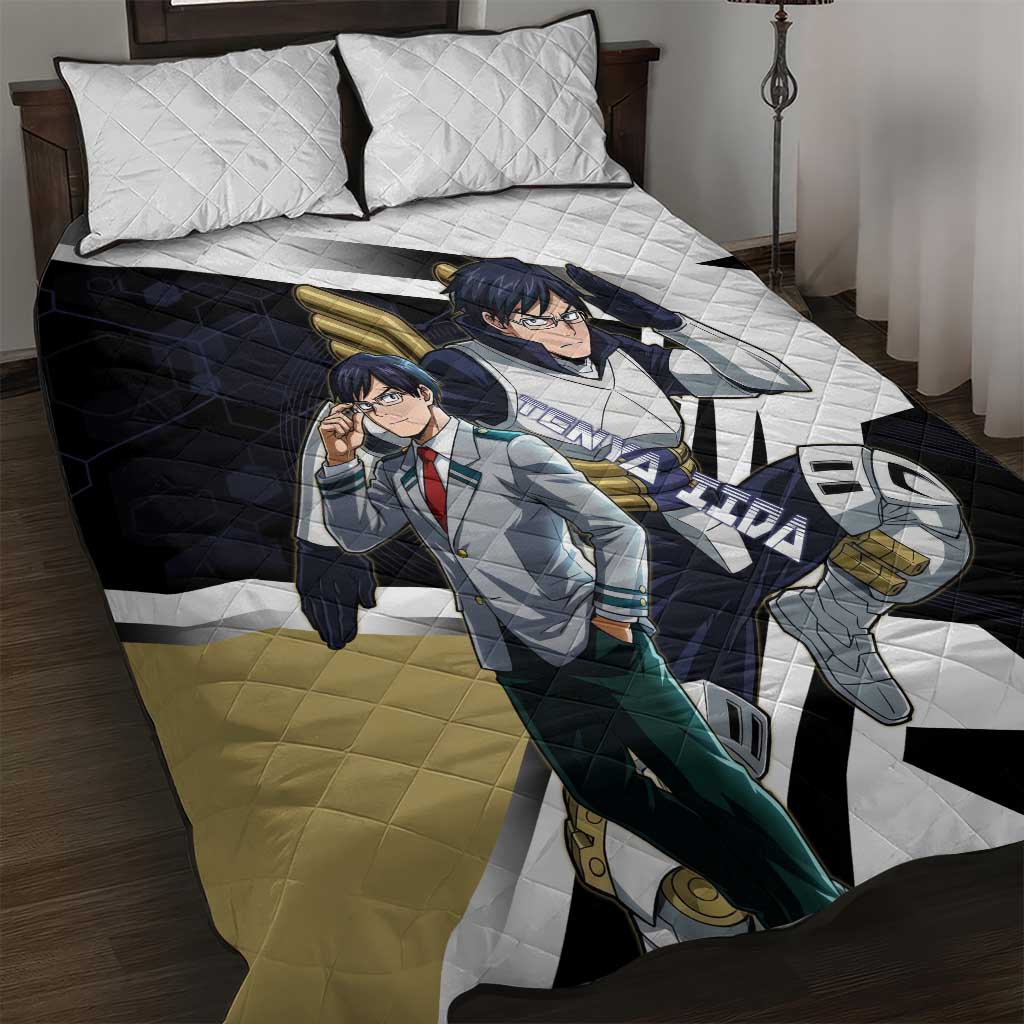 Tenya Iida Quilt Bed Set Dynamic Anime Action Illustration with Futuristic Hero Armor