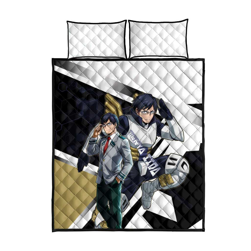 Tenya Iida Quilt Bed Set Dynamic Anime Action Illustration with Futuristic Hero Armor