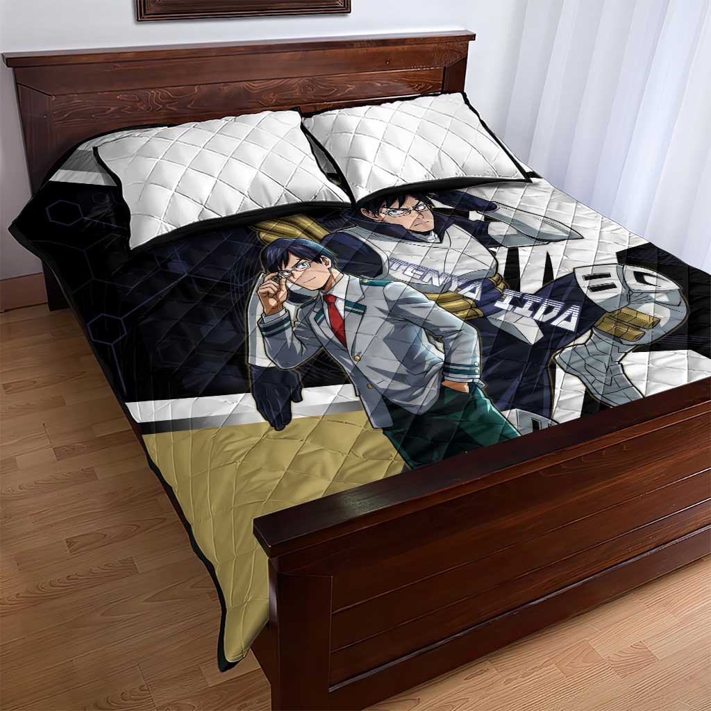 Tenya Iida Quilt Bed Set Dynamic Anime Action Illustration with Futuristic Hero Armor
