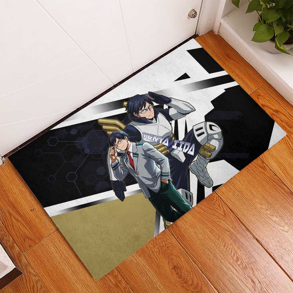 Tenya Iida Rubber Doormat Dynamic Anime Action Illustration with Futuristic Hero Armor