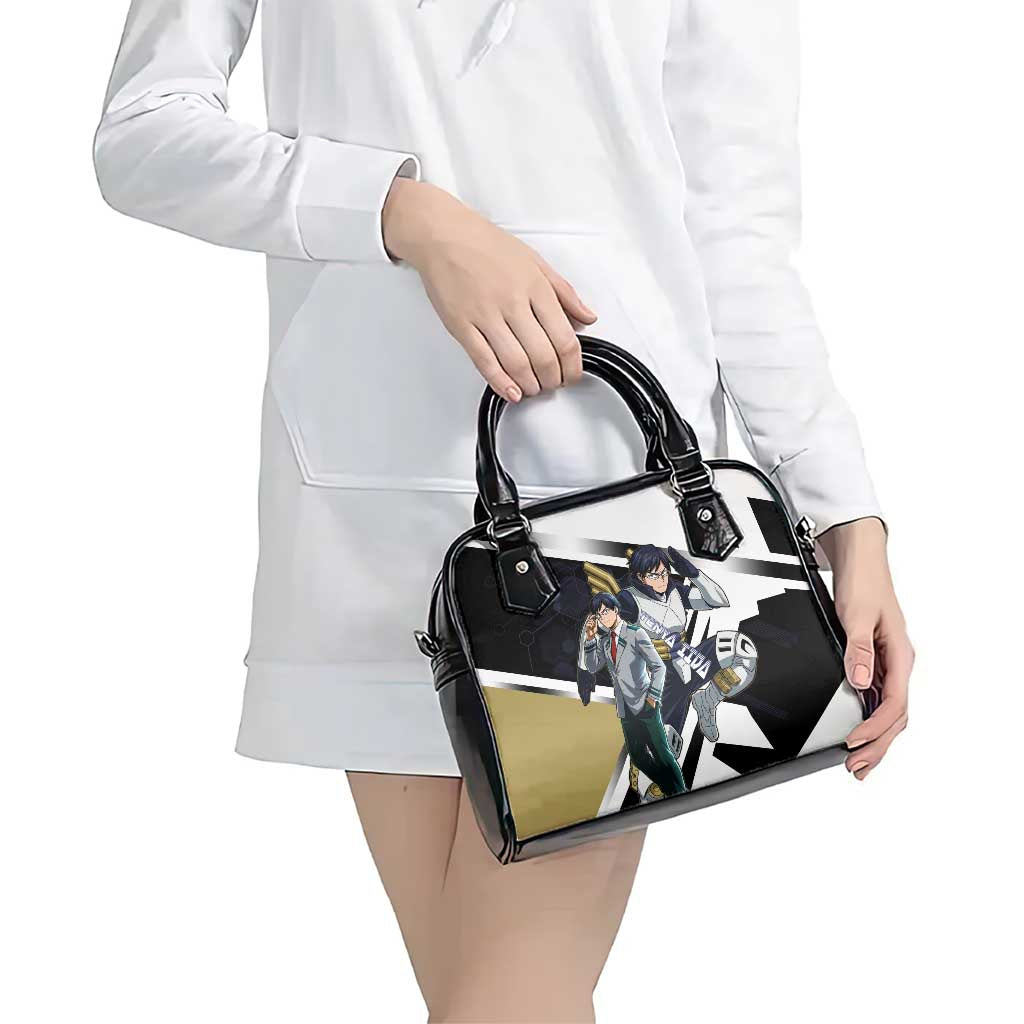 Tenya Iida Shoulder Handbag Dynamic Anime Action Illustration with Futuristic Hero Armor