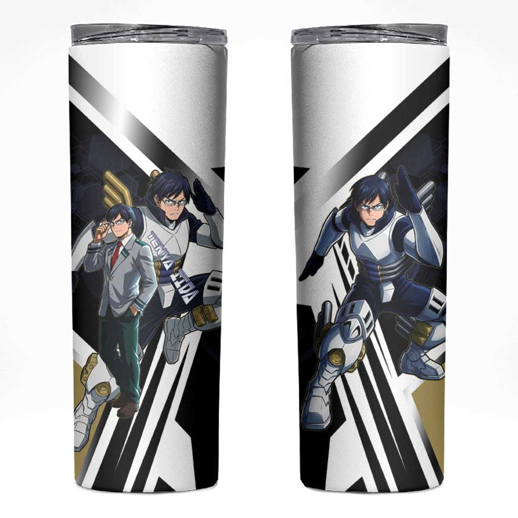 Tenya Iida Skinny Tumbler Dynamic Anime Action Illustration with Futuristic Hero Armor