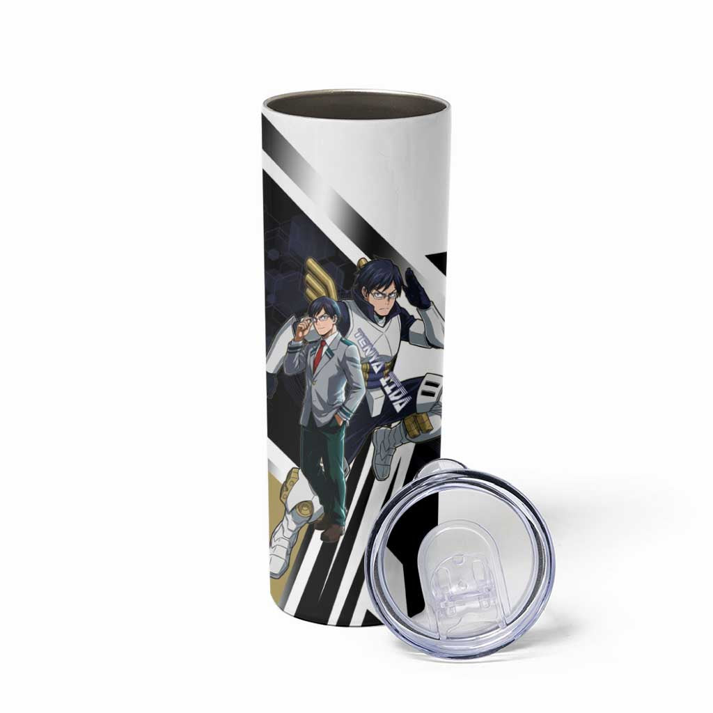 Tenya Iida Skinny Tumbler Dynamic Anime Action Illustration with Futuristic Hero Armor