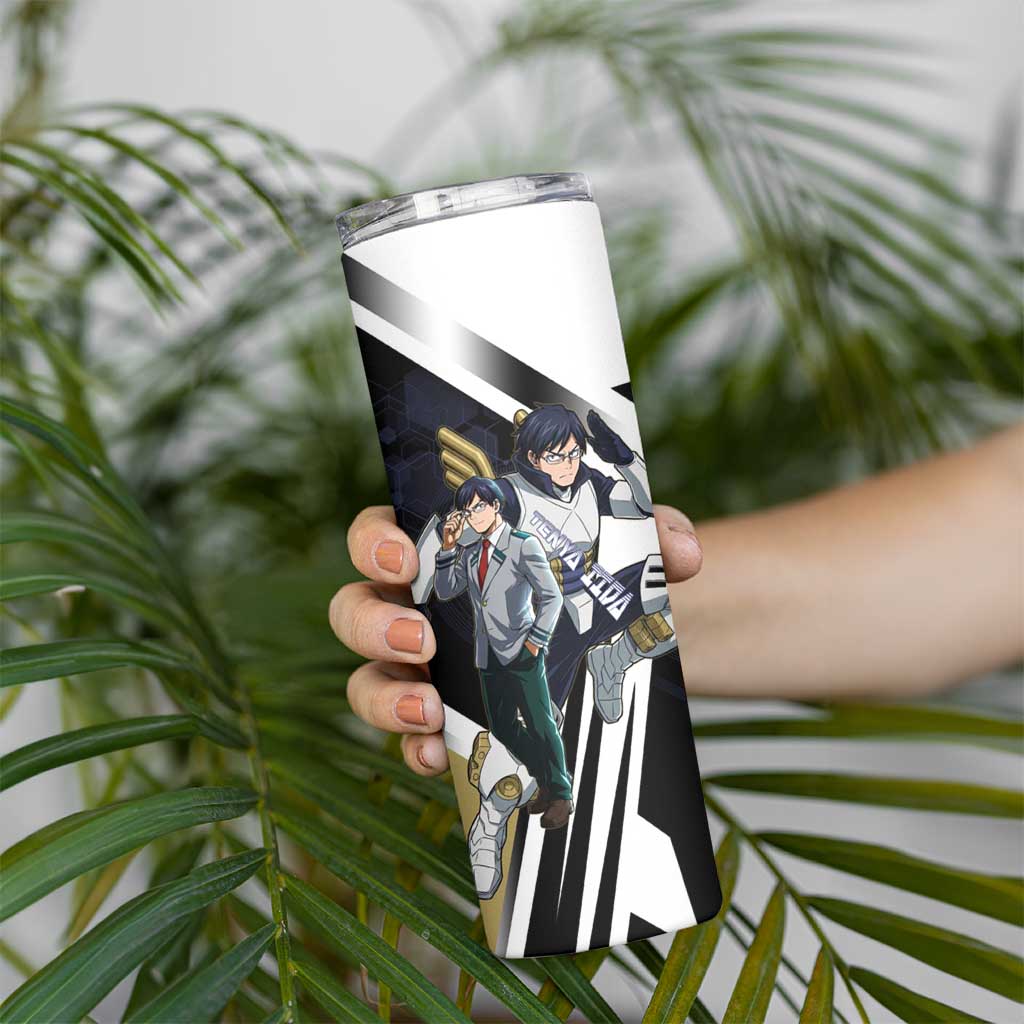 Tenya Iida Skinny Tumbler Dynamic Anime Action Illustration with Futuristic Hero Armor