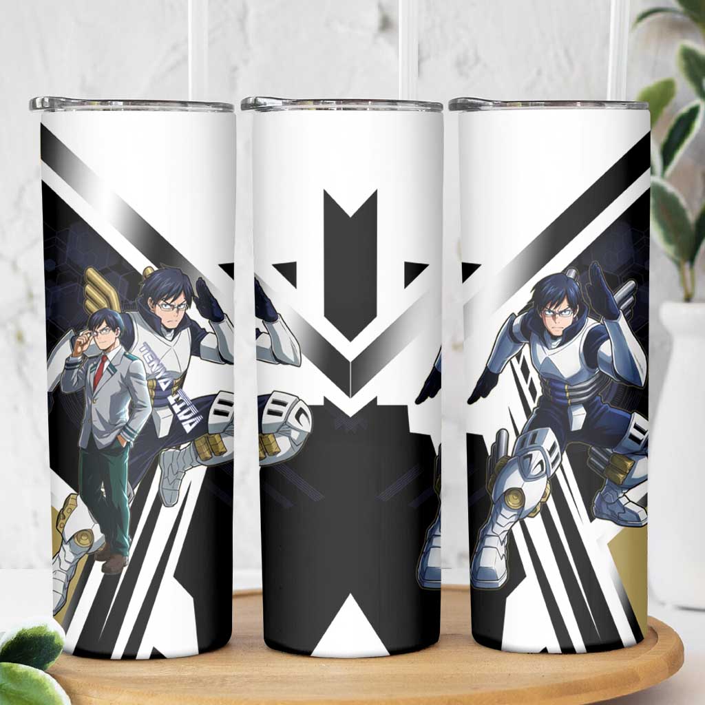 Tenya Iida Skinny Tumbler Dynamic Anime Action Illustration with Futuristic Hero Armor